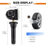 4PCS TPMS Tire Pressure Sensors 433MHz Compatible with Ford Vehicles 8 64982 2ea31c