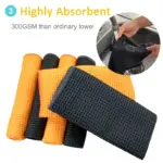 Microfiber Waffle Weave Car Wash Towel – Ultra Absorbent Cleaning Cloth 7 64992 8297d0