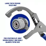 Adjustable 9 Inch Oil Filter Pliers Clamp Wrench 6 65043 a649bd