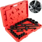 21-27 PCS 3/4 Inch Drive Impact Socket Set with Case - 6 Point Deep Sockets 8 65044 2f37ec