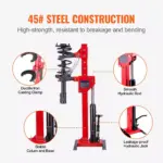 Heavy-Duty Hydraulic Strut Coil Spring Compressor 8 65080 6a5222