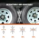 Heavy-Duty Camper Wheel Stabilizer Chocks 7 65191 380a9c