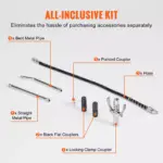 6000 PSI Heavy Duty Grease Gun with Flexible Hose – 400CC Pistol Grip Manual 6 65228 f97eab
