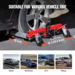 Heavy Duty Hydraulic Wheel Dolly with 1500 lbs Capacity & 360° Casters 6 65256 6f8d38