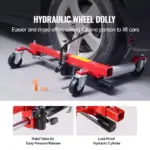 Heavy Duty Hydraulic Wheel Dolly with 1500 lbs Capacity & 360° Casters 5 65256 adcd96