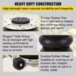 5 Ton Triple Bag Air Jack with Long Handle – Heavy Duty Pneumatic Car Lifter 6 65267 8aad78