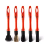 5-Pack Car Detailing Brush Set - Soft Mixed Hair Interior & Exterior Kit 8 65311 38430e