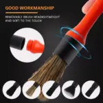 5-Pack Car Detailing Brush Set - Soft Mixed Hair Interior & Exterior Kit 5 65311 773f85