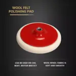 5”/6” Wool Felt Polishing Pads with M14 Thread for Car Paint & Mirror Finish 5 65322 a980f9