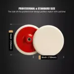 5”/6” Wool Felt Polishing Pads with M14 Thread for Car Paint & Mirror Finish 8 65322 aac74d