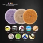 Heavy Cut Wool Polishing Pads for Dual Action & Rotary Polishers – 3/5/6 Inch 6 65335 083d91