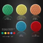 Honeycomb Car Buffing Pads – 5" Polishing & Waxing Foam Set 8 65412 d136b5