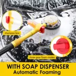 360° Rotating Car Wash Brush with Automatic Foaming & High-Pressure Cleaning 4 65439 807c2f