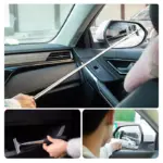 Telescopic Rearview Mirror Wiper with Extendable Handle – Car Cleaning Tool 6 65500 19d505