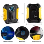 Portable Digital Car Tire Inflator with Auto Shut-Off & LED Light 10 65657 2d3d3d