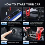2000A Jump Starter & 150PSI Air Pump Power Bank – Multi-functional Car Booster & Tire Inflator 5 65758 0d5abe
