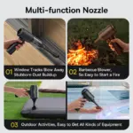 4-in-1 Cordless Car Vacuum Cleaner with Air Blower and Inflator 8 65925 8097c2