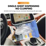 50-Pack Car Interior Leather Cleaning Wipes 10 66084 320bf0
