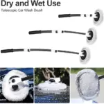 Telescoping Car Wash Mop with Chenille Brush Head 8 66318 2633c3