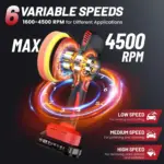 21V Cordless 6-Inch Car Polisher Kit with Dual Batteries & 16 Attachments 5 66327 3ffb31
