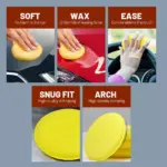 12pcs High-Density Car Waxing and Polishing Foam Pads 8 66375 1b36c9