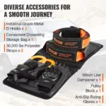 Off-Road Winch Recovery Kit with 30,000 lbs Tow Straps and 44,092 lbs D-Ring Shackles 4 66586 3acaca