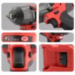 18V Lithium Battery Cordless Mid-Torque Impact Wrench for Porsche 8 67201 71aa02