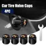 4PCS Metal Tire Valve Caps for Porsche 911, Macan, Cayenne 4 67254 b123e6