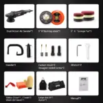 5-Inch Dual Action Car Polisher with 780W Power, 6 Speed Settings, and Polishing Pads Kit 9 67626 6bec9d