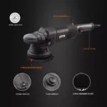 5-Inch Dual Action Car Polisher with 780W Power, 6 Speed Settings, and Polishing Pads Kit 6 67626 9d1783