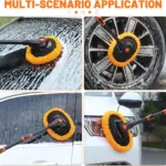 Adjustable Telescoping Car Wash Brush with Chenille Mop Head 6 68067 1e6bd4