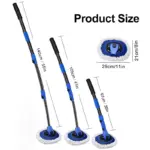 Tesla Car Wash Mop Brush Kit with Telescopic Handle 8 68092 4bc122