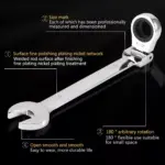 Flex-Head Ratcheting Wrench Set for Tesla 5 68926 1d86b9