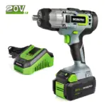 20V Cordless Impact Wrench 1/2-inch 300N.M Max Torque for Tesla with Fast Charger 8 69026 086895
