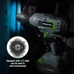20V Cordless Impact Wrench 1/2-inch 300N.M Max Torque for Tesla with Fast Charger 7 69026 4cc466