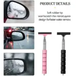 Extendable Stainless Steel Car Rearview Mirror Wiper 5 69113 e15cfb