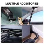 Powerful Cordless Car Vacuum Cleaner with Pet Hair Roller Brush & LED Light 8 69164 8018c4