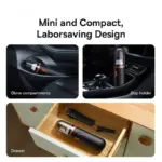 Compact 2-in-1 Car Vacuum Cleaner with 6000Pa Suction and Blow Function 8 69305 dd2514