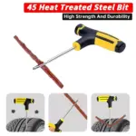 Professional Car Tire Repair Kit with Plug Tools and Tubeless Puncture Repair 5 69566 9a5ff1