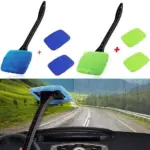 Car Windshield Cleaning Brush Kit with Long Handle & Window Wiper for Glass Defogging 4 69703 aab728