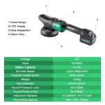 5-Inch Cordless Car Polisher with 4000mAh Battery 5 69737 b0cdb1