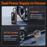 Portable Wired/Wireless Air Pump Car Tire Inflator – 12V with 3M Power Cord 7 69839 125c62