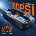 Portable Wired/Wireless Air Pump Car Tire Inflator – 12V with 3M Power Cord 6 69839 17e9ba