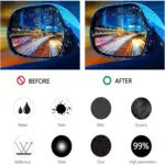2-Piece Anti-Fog and Rainproof Rearview Mirror Protective Film 6 70325 aebdb7