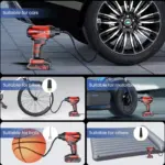 Portable Wireless Handheld Air Compressor 7 70549 48a861