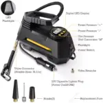 Portable Car Tire Inflator Electric Air Compressor Pump with LED & Pressure Gauge 5 70794 bac3e9