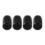 4Pcs Black Aluminum Tire Valve Stem Caps 7 70809 6f265b