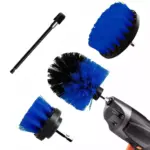 4-Piece Electric Drill Brush Set with Extension Pole 8 70840 8e9e4b