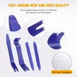 5-Piece Auto Door Trim Removal Tool Kit with Fastener Remover 4 70851 24676f