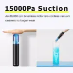 15000Pa High Suction Wireless Car Vacuum Cleaner with Dual Mode and LED Light 9 71586 dab479